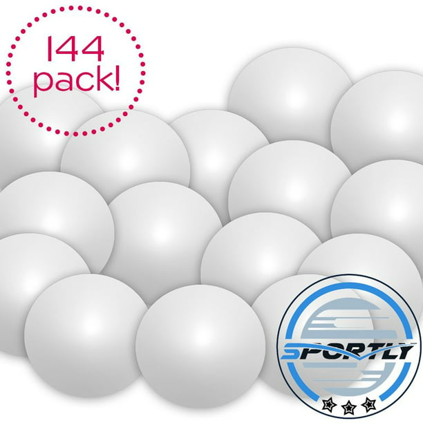 Sports Plastic Beer Pong Balls Entervending Sports Balls 32 mm Ping Pong Balls Great Novelties for Beer Pong Games Pack of 25 